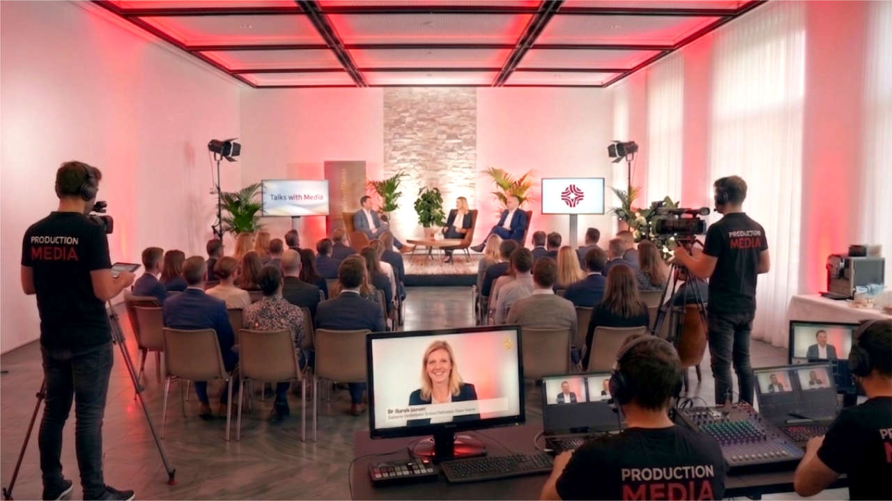 Régie technique et caméras pour la captation vidéo d'un événement d'entreprise à Paris.